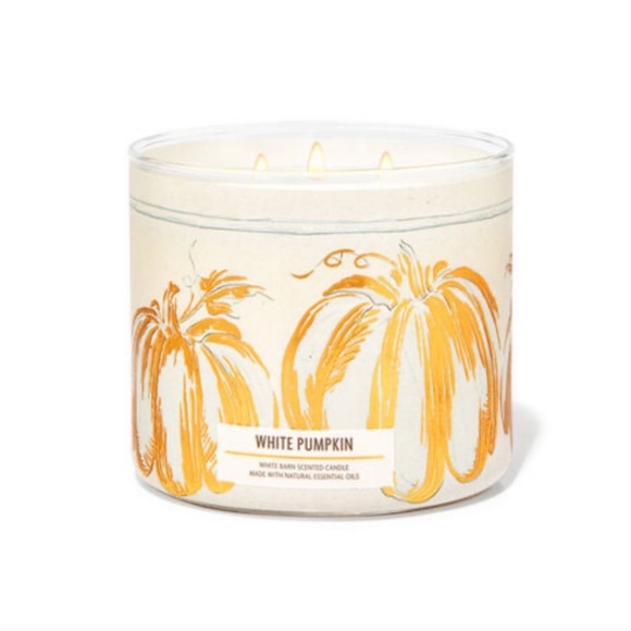 Bath & Body Works White Pumpkin 3 Wick Candle